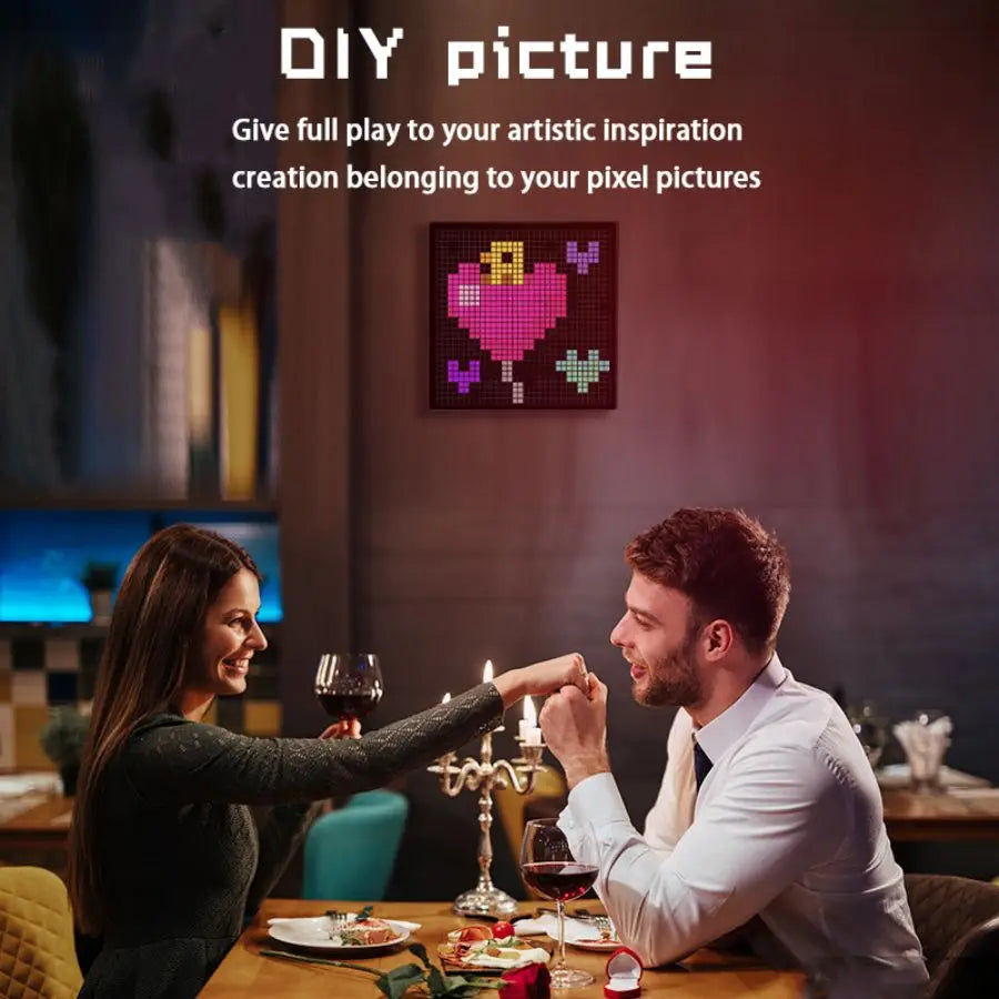 RGB LED Pixel Art Frame