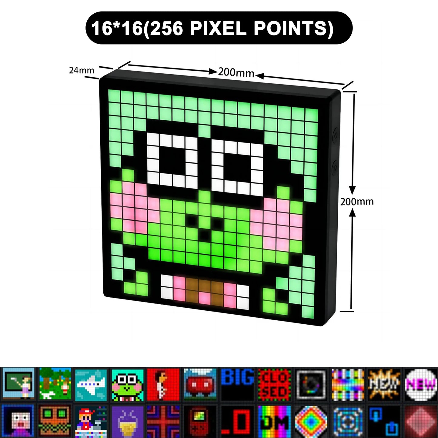 RGB LED Pixel Art Frame