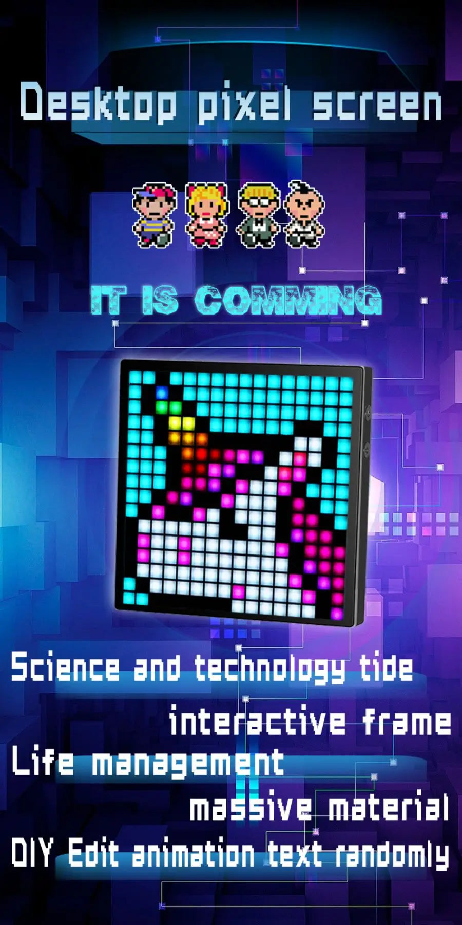 RGB LED Pixel Art Frame
